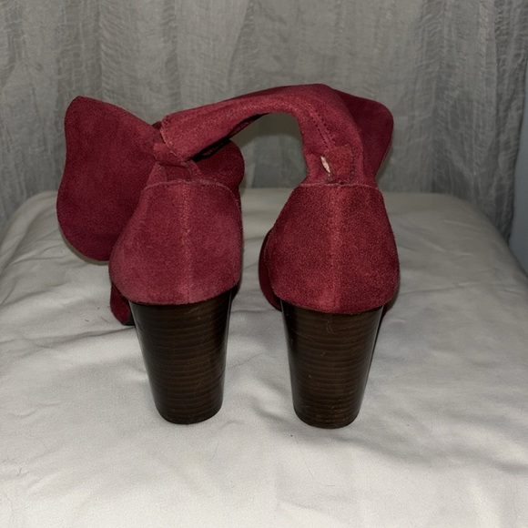 Urban Outfitters Reddish Burgundy Boots Ankle Length Size 8 Suede Leather - Picture 3 of 7